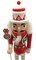 Christmas Nutcracker. Wizardi Classic Wooden Festive Decoration F07M14-31-N01702B